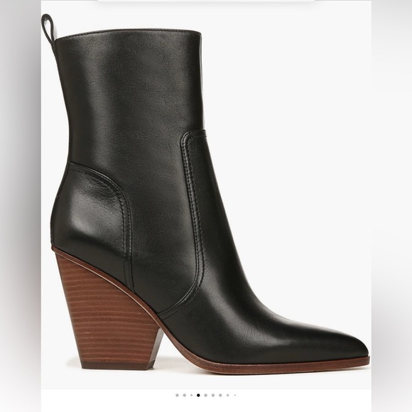 Veronica Beard Shoes - Veronica Beard Black Leather Ankle Boots